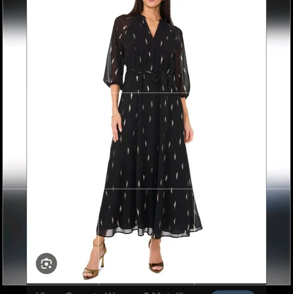 Elegant Black Maxi Dress - Picture 3 of 4